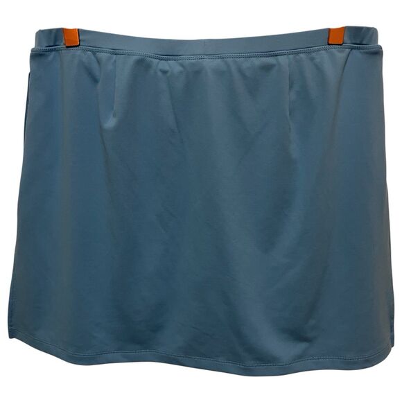 Izod COOL FX MEDIUM Baby Blue Athletic Skort Golf Tennis Knit Polyester Logo - Picture 3 of 10
